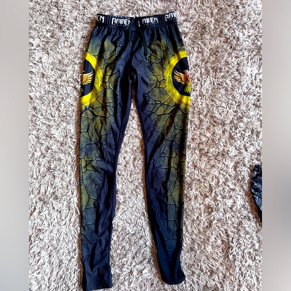 Raven "Earth Dragon" Jiu Jitsu Grappling Spats BJJ Men’s Medium